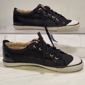 COACH Barrett black jacquard signature logo sneakers